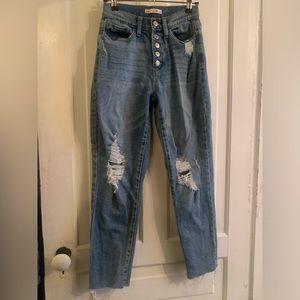 High rise mom jeans. Size 0